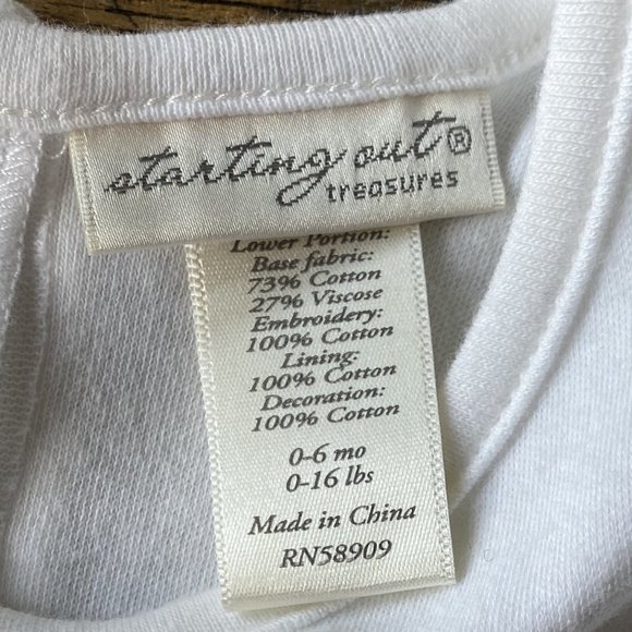 100% cotton eyelet lace Infant Bubble 0-6 months - Picture 3 of 4